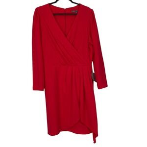 NWT Julia‎ Jordan Vibrant Pink Long Sleeve Dress